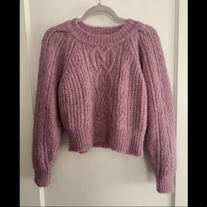 ASTR Lavender cropped sweater